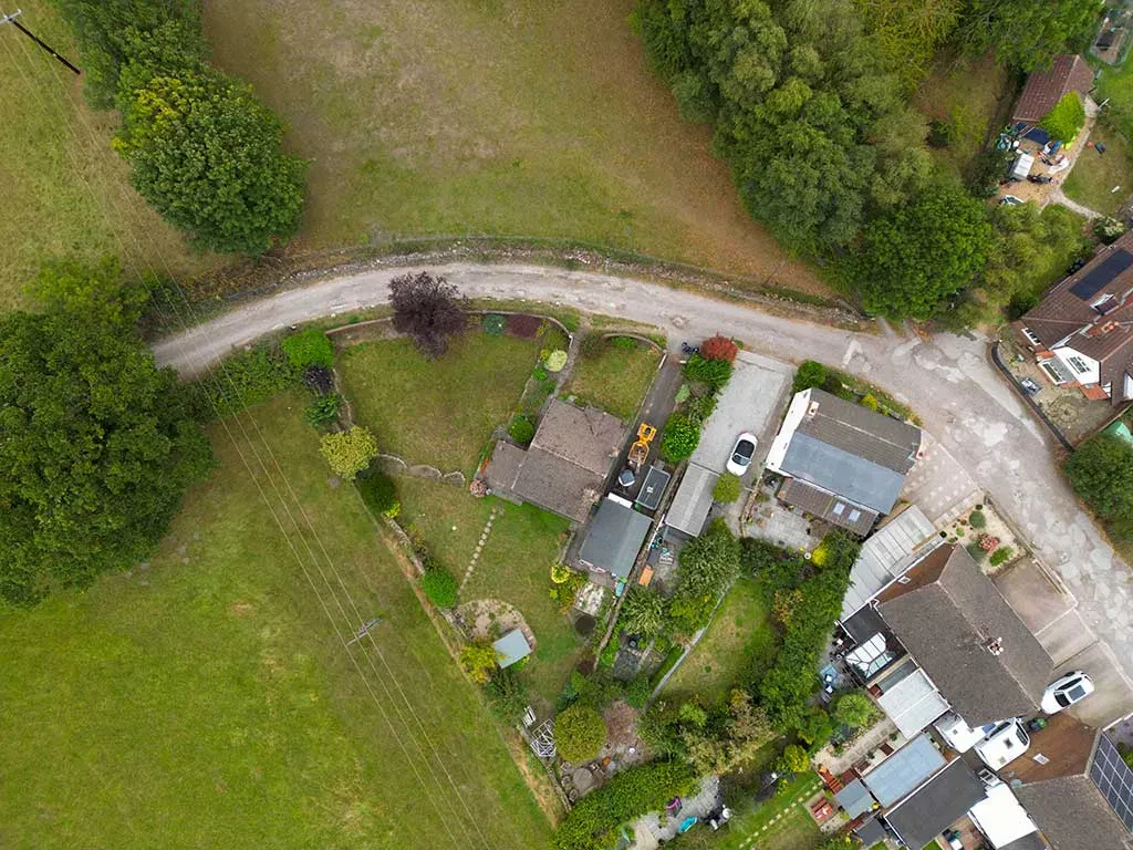 Domestic house drone photo