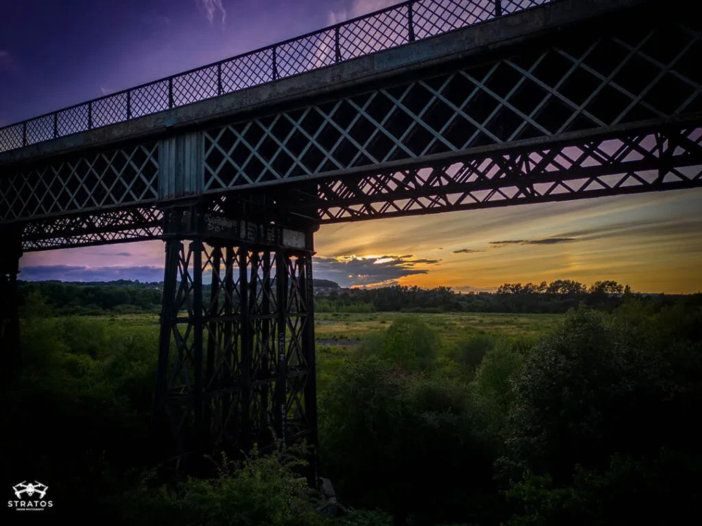 Bennerly Viaduct drone photo