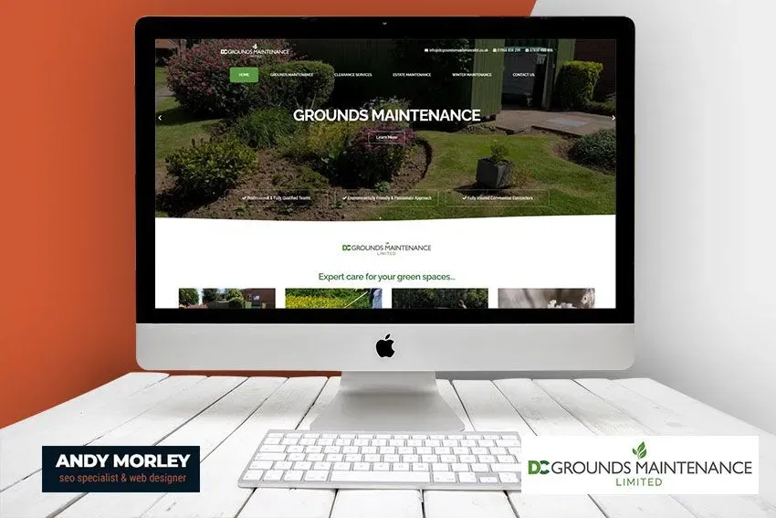 Grounds Maintenance Website design Example