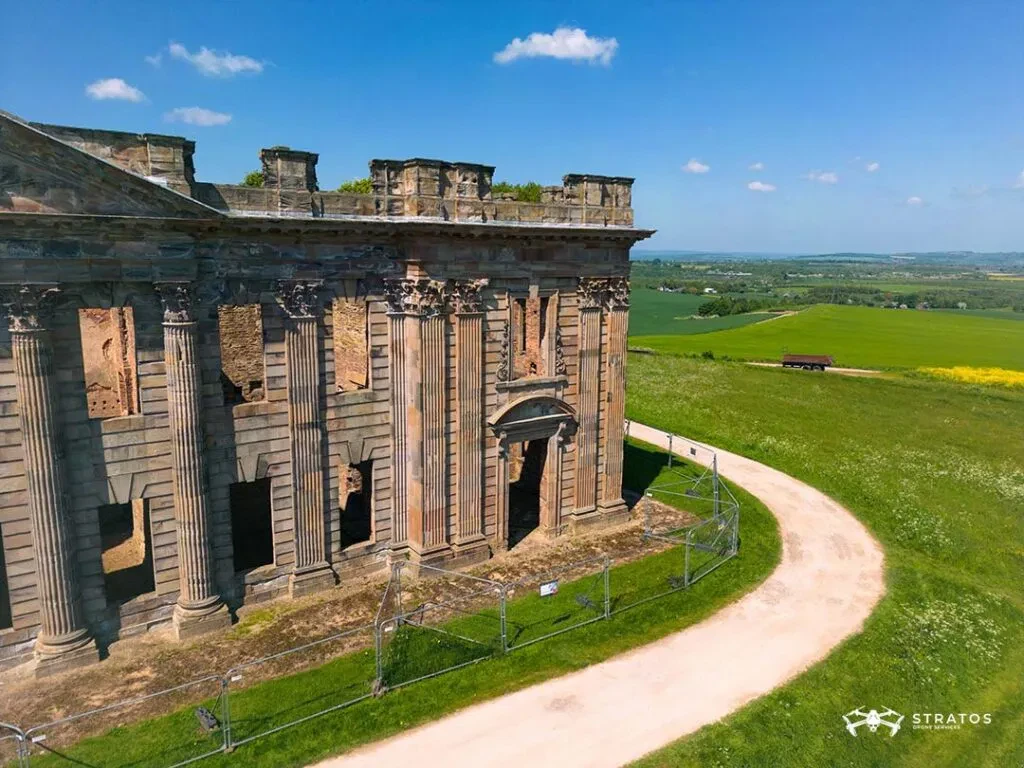 Sutton Scarsdale Hall drone photo