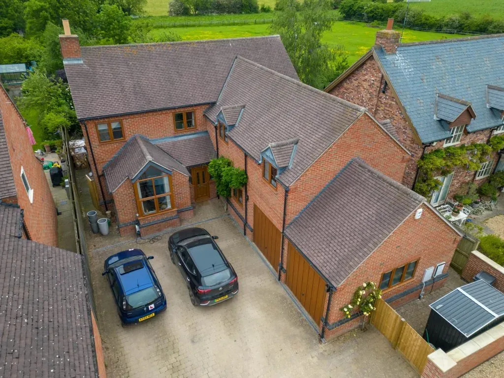 Domestic house drone photo